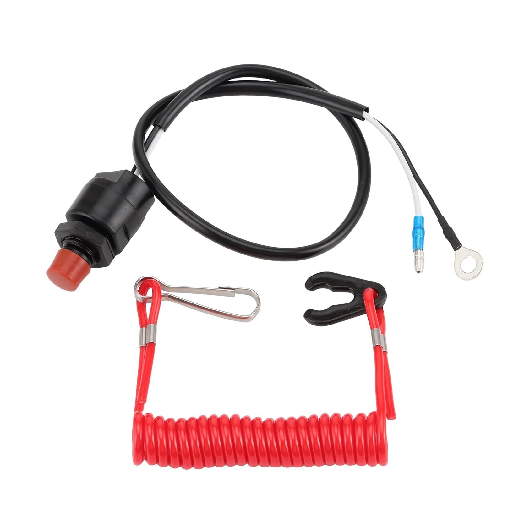 GOOFIT Boat Motor Kill Switch Assy 65W-82575-00 65W-82575-01 Replacement for Outboard Engine 2 stroke 4 stroke F FT 6HP 25HP