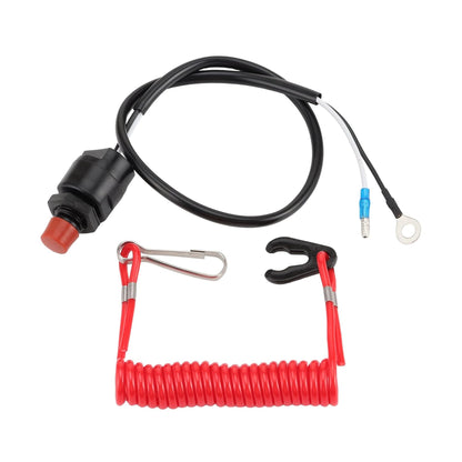 GOOFIT Boat Motor Kill Switch Assy 65W-82575-00 65W-82575-01 Replacement for Outboard Engine 2 stroke 4 stroke F FT 6HP 25HP