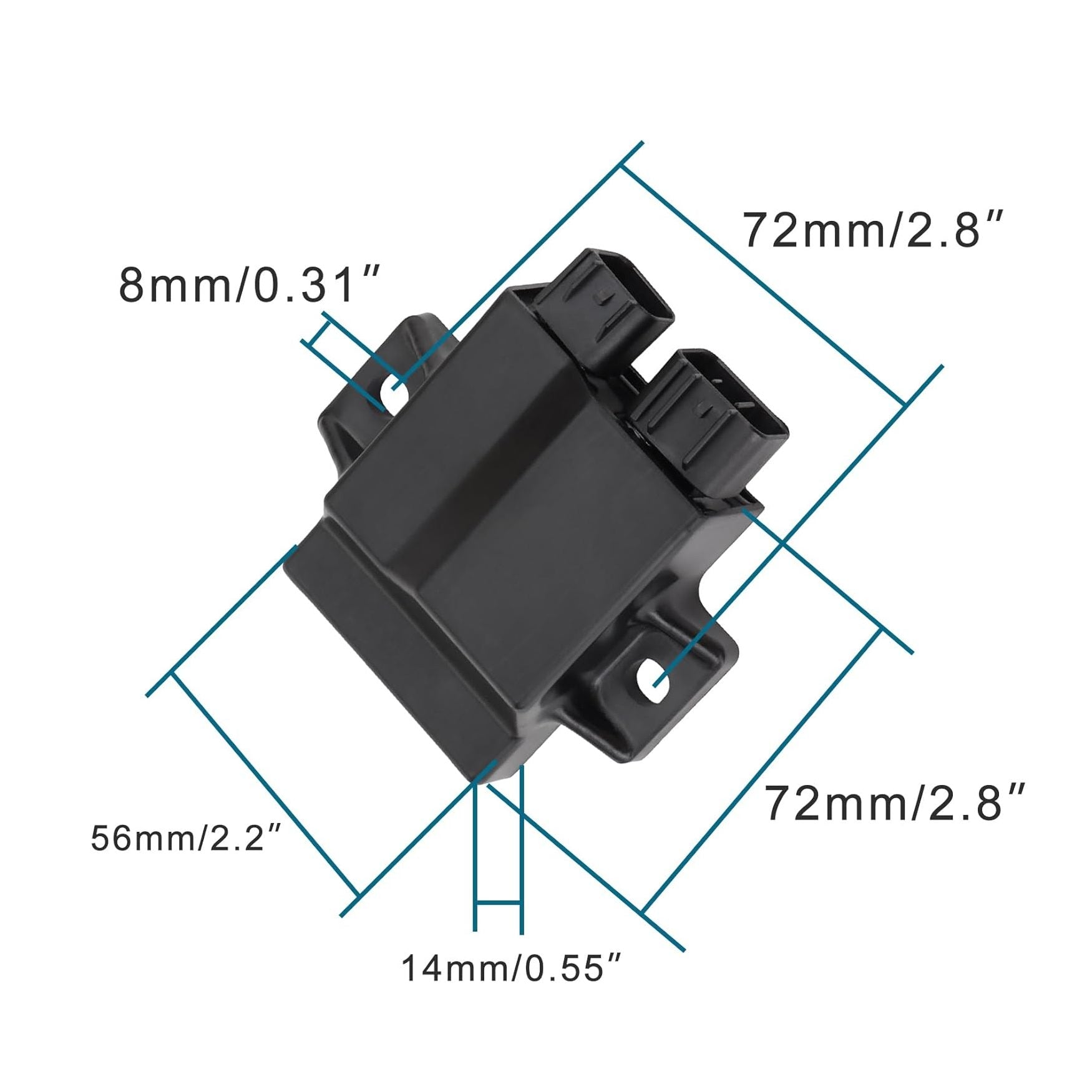 GOOFIT CDI Coil Unit Assy 3AA-06060-0 3AA-06060-0M CU7256 Replacement for Outboard Engine 4 Stroke 8HP 9.9HP