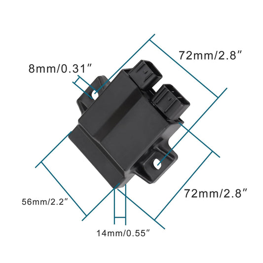 GOOFIT CDI Coil Unit Assy 3AA-06060-0 3AA-06060-0M CU7256 Replacement for Outboard Engine 4 Stroke 8HP 9.9HP