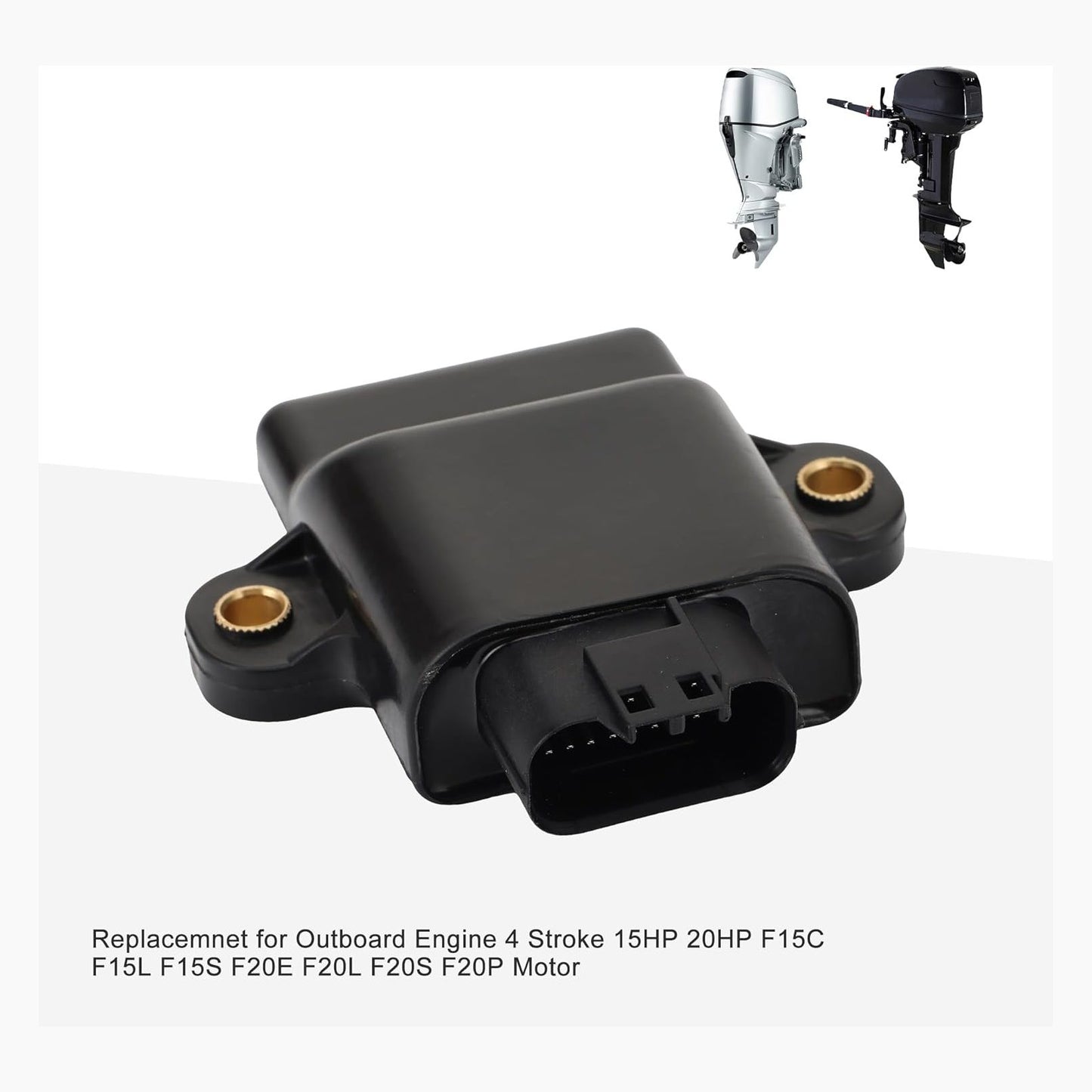 GOOFIT CDI Coil Unit Assy 6AH-85540-00 6AH-85540 Replacemnet for Outboard Engine 4 Stroke 15HP 20HP F15C F15L F15S F20E F20L F20S F20P Motor