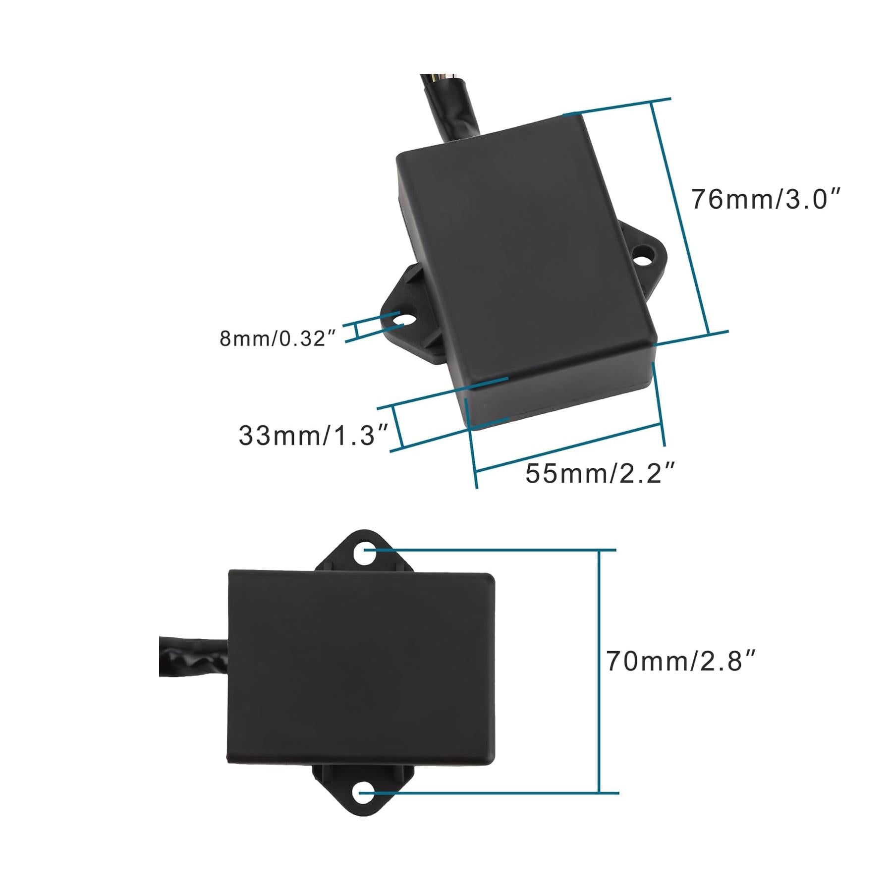 GOOFIT CDI Coil Unit Assy Ignitor 61N-85540-00 61N-85540-10 61N-85540-11 61N-85540-12 61N-85540-13 Replacement for Outboard engine 2 stroke 25HP 30HP E25B E30H