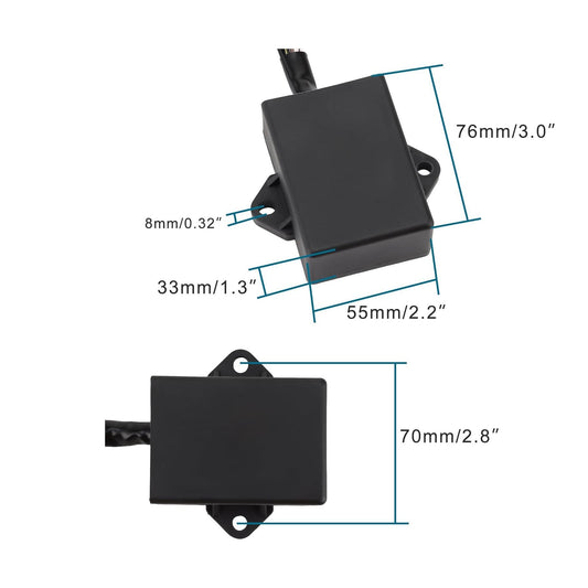 GOOFIT CDI Coil Unit Assy Ignitor 61N-85540-00 61N-85540-10 61N-85540-11 61N-85540-12 61N-85540-13 Replacement for Outboard engine 2 stroke 25HP 30HP E25B E30H