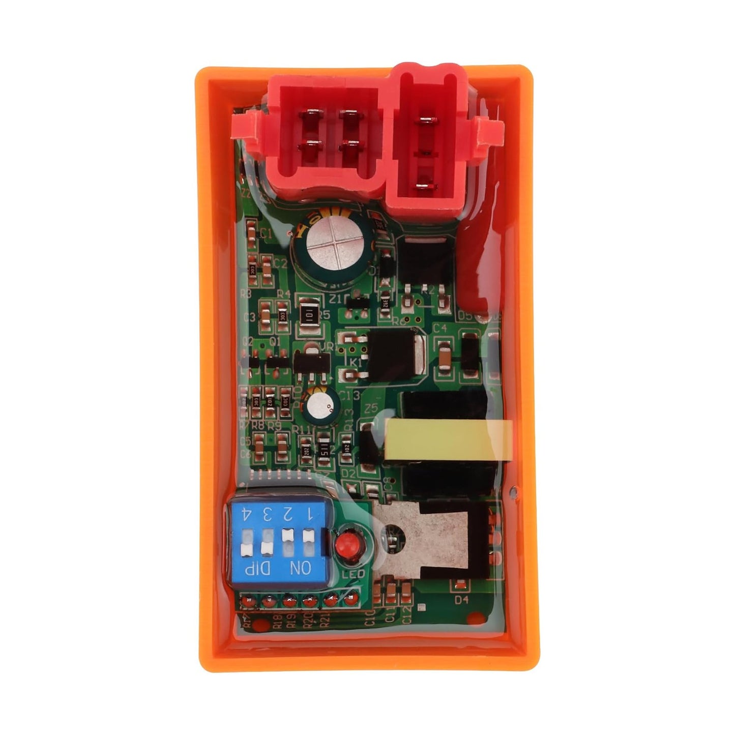 GOOFIT CDI Ignition Coil Box 6 Pin DC Motorcycle with DIP Switch Replacement for BR200RR DT200 CROSSMAX250 GY6 150CC RX Z6 Motorcycle Bike