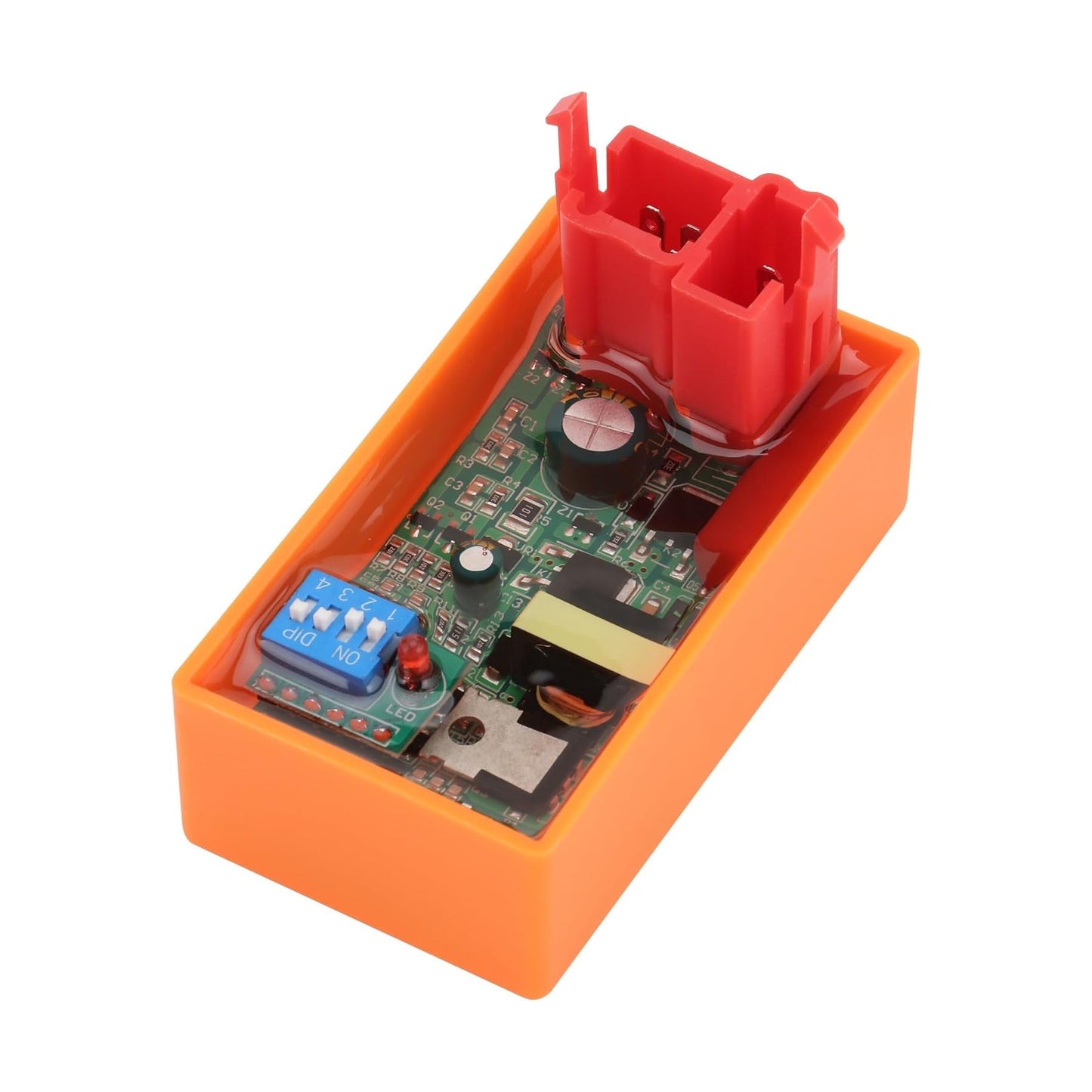 GOOFIT CDI Ignition Coil Box 6 Pin DC Motorcycle with DIP Switch Replacement for BR200RR DT200 CROSSMAX250 GY6 150CC RX Z6 Motorcycle Bike