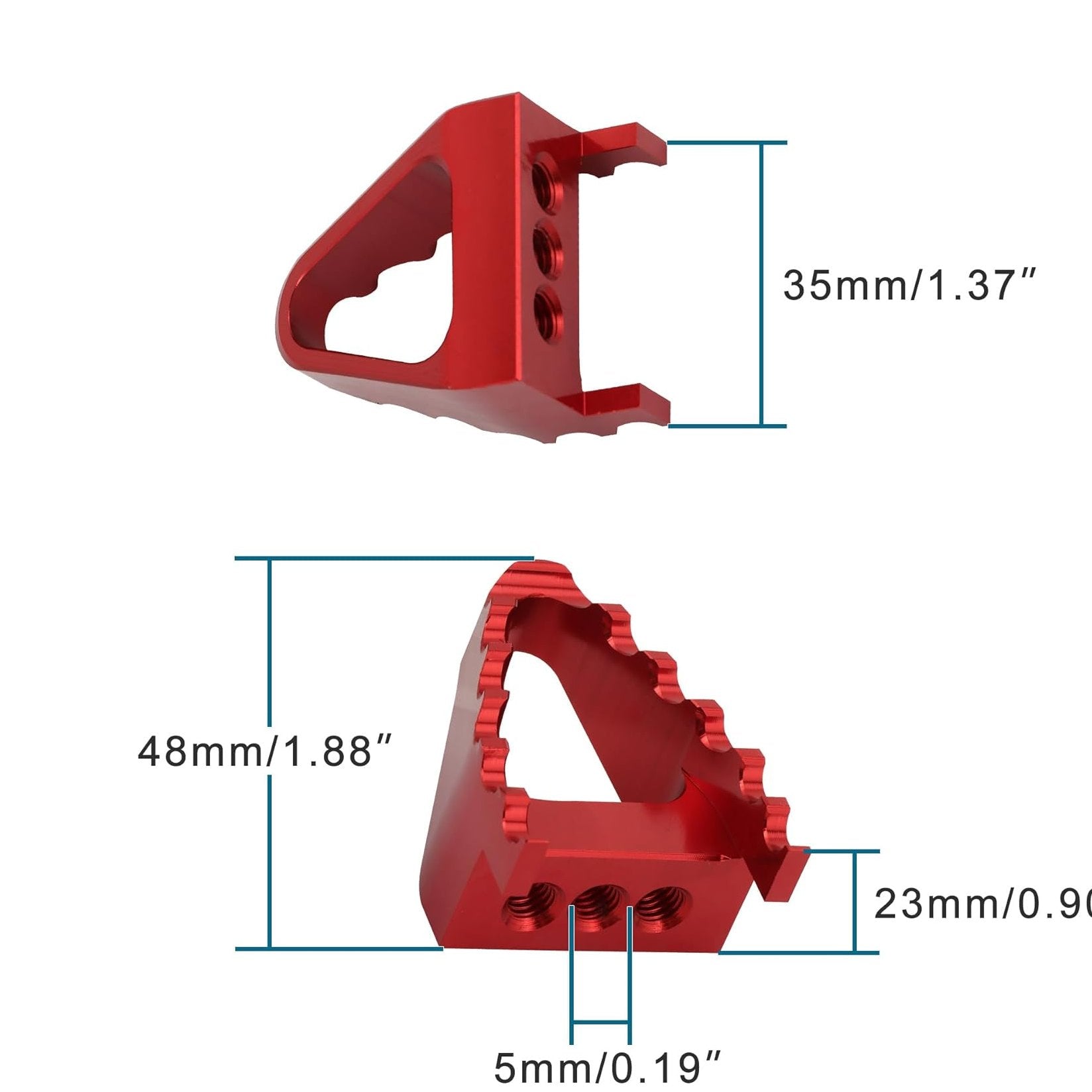 GOOFIT CNC Aluminum Wide Foot Pedal Rest Replacement for Yaxiang Zuma Bosuer Dirt Pit Bike