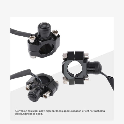 GOOFIT CNC Universal Motorcycle Engine Stop Start Kill Switch Button with Mounting Backplate Compatible Replacement for Pit Dirt Bike ATV Black