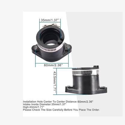 GOOFIT Carburetor 30MM Intake Manifold Replacement for 200cc 250cc 200JS 250JS Jianshe ATV Quad