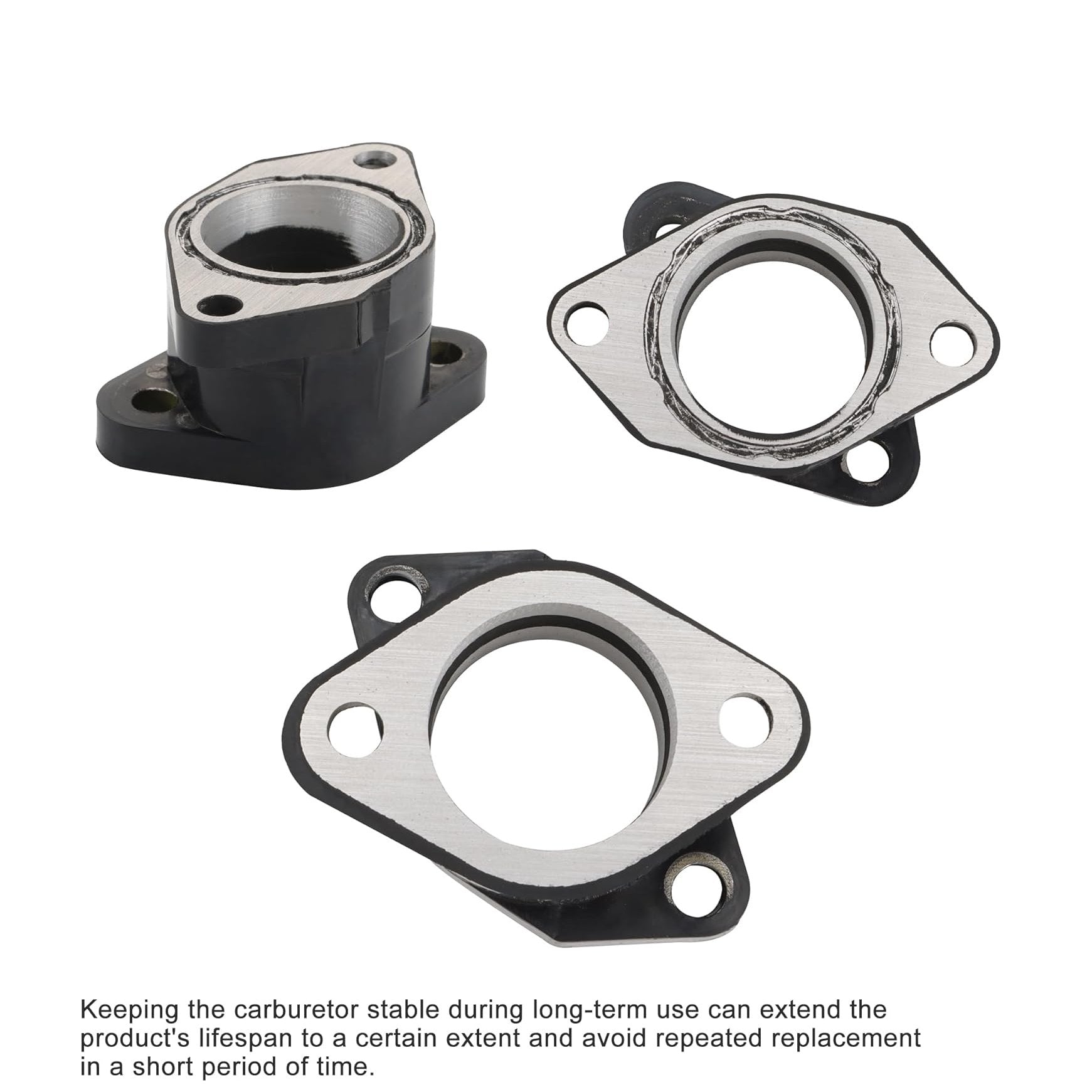 GOOFIT Carburetor Intake Manifold Boot Joint Gasket Fit Holder Replacement for YFM350FX YFM350X YFM350 FX X 1UY-13586-02