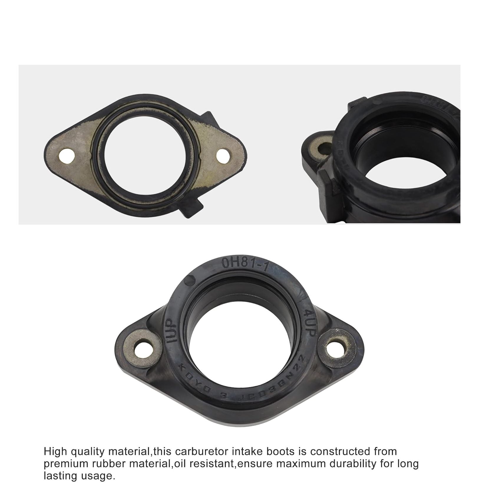 GOOFIT Carburetor Intake Manifold Boot Replacement for GSF1250 GSF1250S 2007-2016 GSX-F1250 GSXF1250 11-16