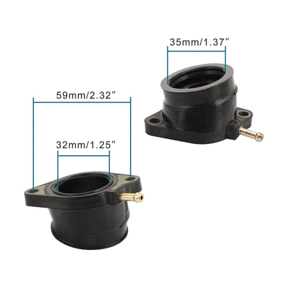 GOOFIT Carburetor Intake Manifold Boot Replacement for FZS600 FAZER 600 1998-2003 5DM-13586-01