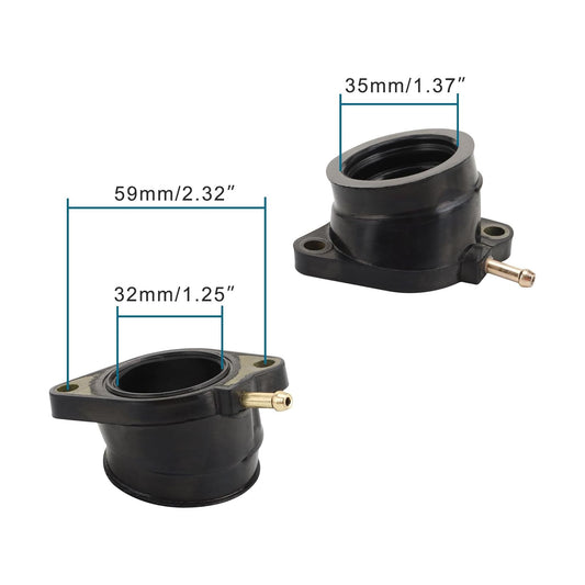 GOOFIT Carburetor Intake Manifold Boot Replacement for FZS600 FAZER 600 1998-2003 5DM-13586-01