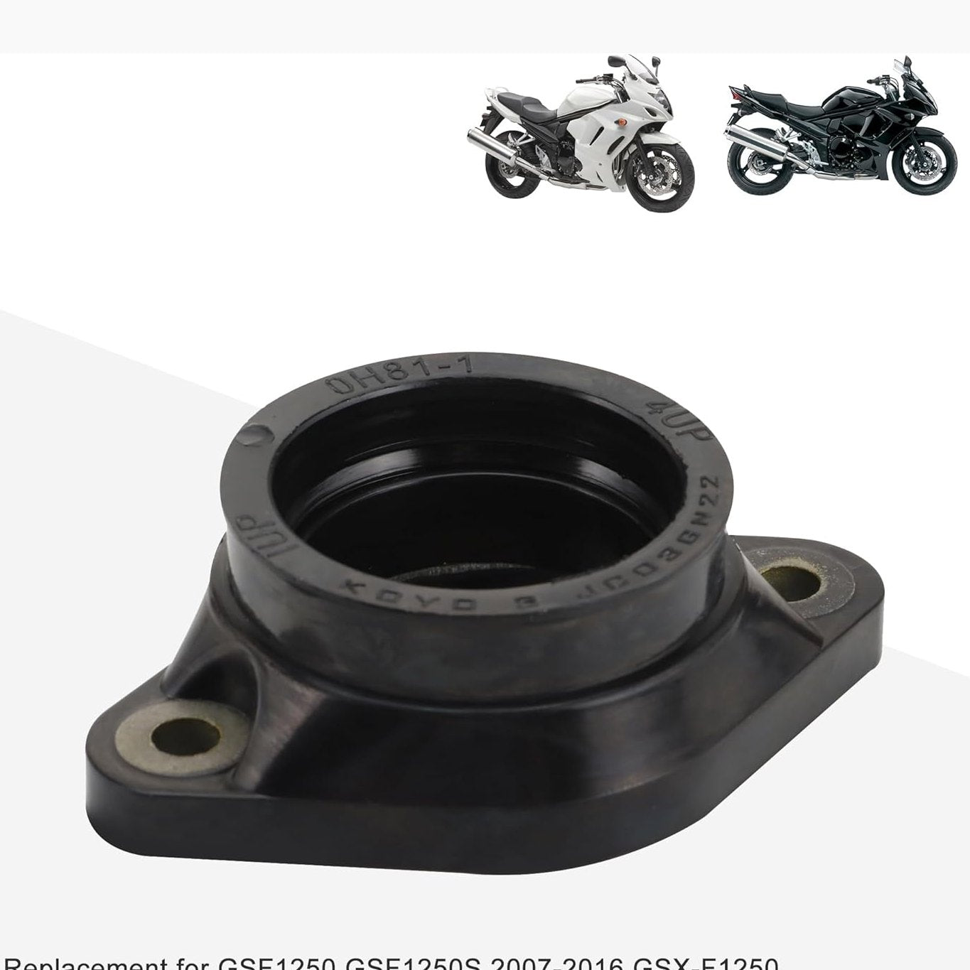 GOOFIT Carburetor Intake Manifold Boot Replacement for GSF1250 GSF1250S 2007-2016 GSX-F1250 GSXF1250 11-16