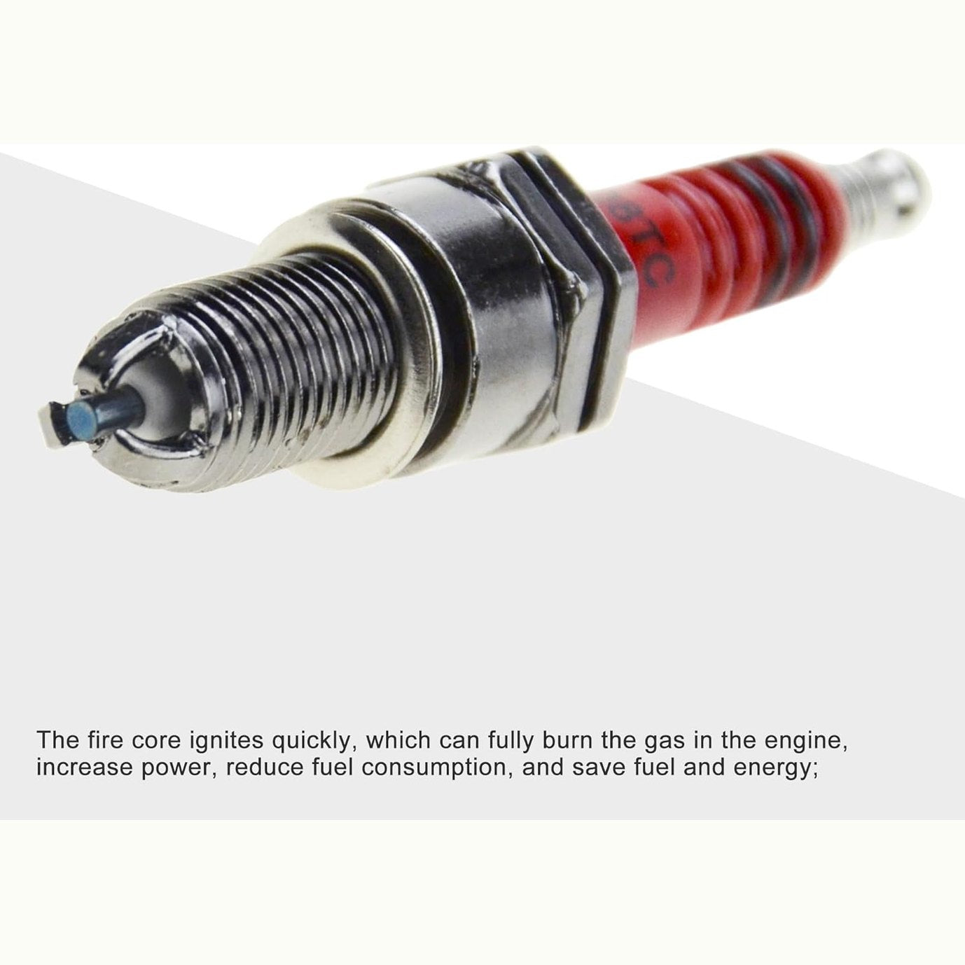 GOOFIT D8TC 3 Electrode Spark Plug for CG 125cc 150cc 200cc 250cc CF250 4 Stroke Gasoline Engine ATV Motorcycle Scooter