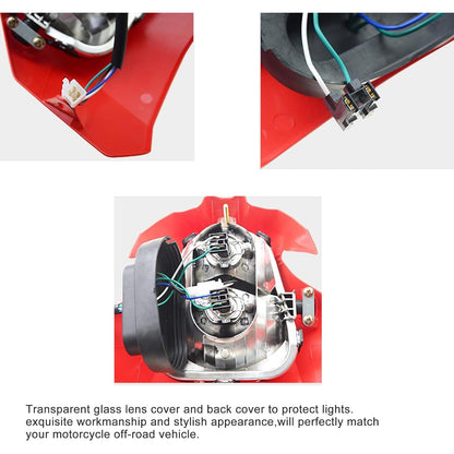 GOOFIT Dirt Bike H7 12V 35W Light Headlight Fairing Replacement for CRF450XR CRF450L CRF450X CRF450 2019-2020 Motorcycles Dirt Bike Pit Bike