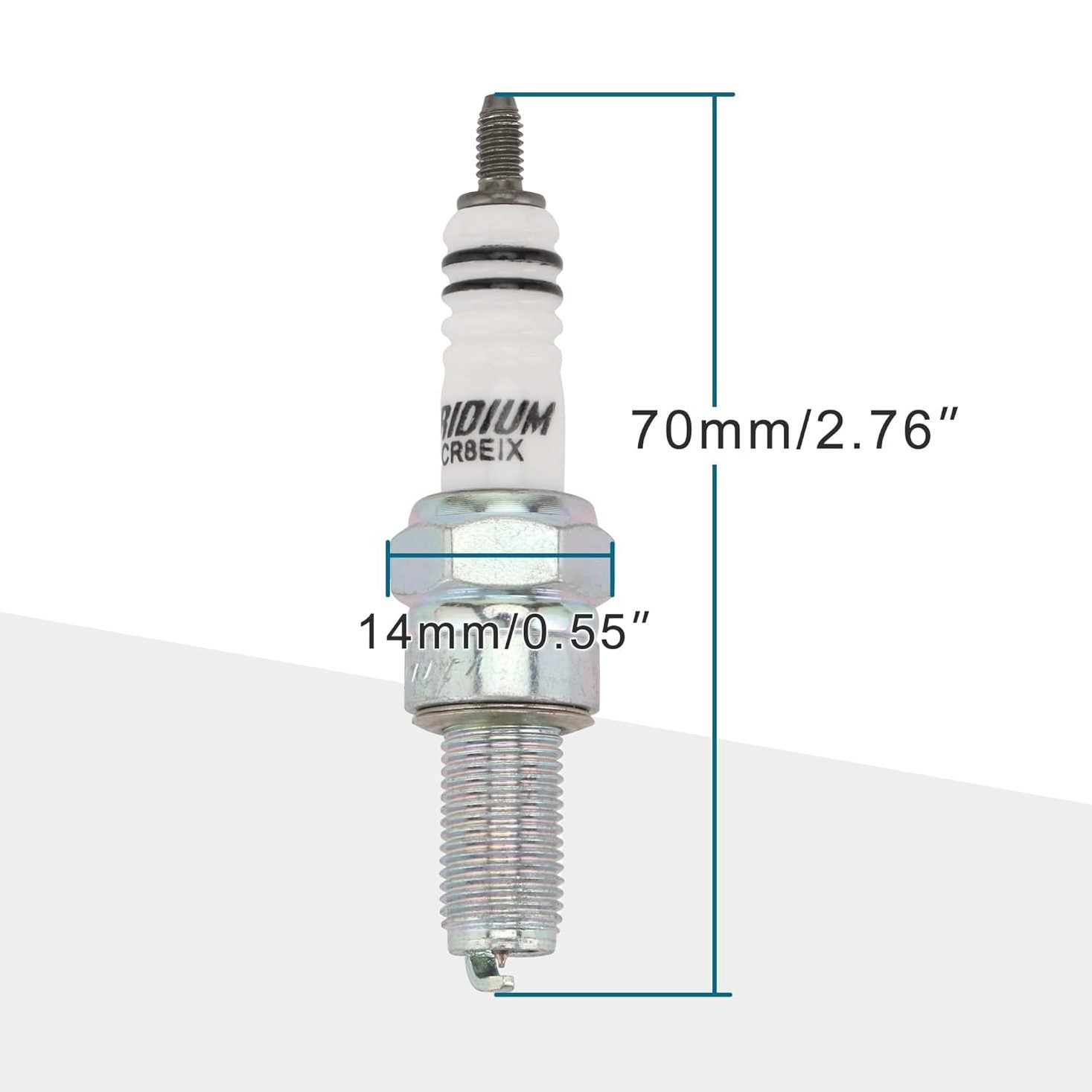 GOOFIT Engines Components Ignition Tools Devices Spark Plug CR8EIX Replacement for Fly Piaggio 2004-2012 999-06910-X9-023 999-06910-X9-024 OEM