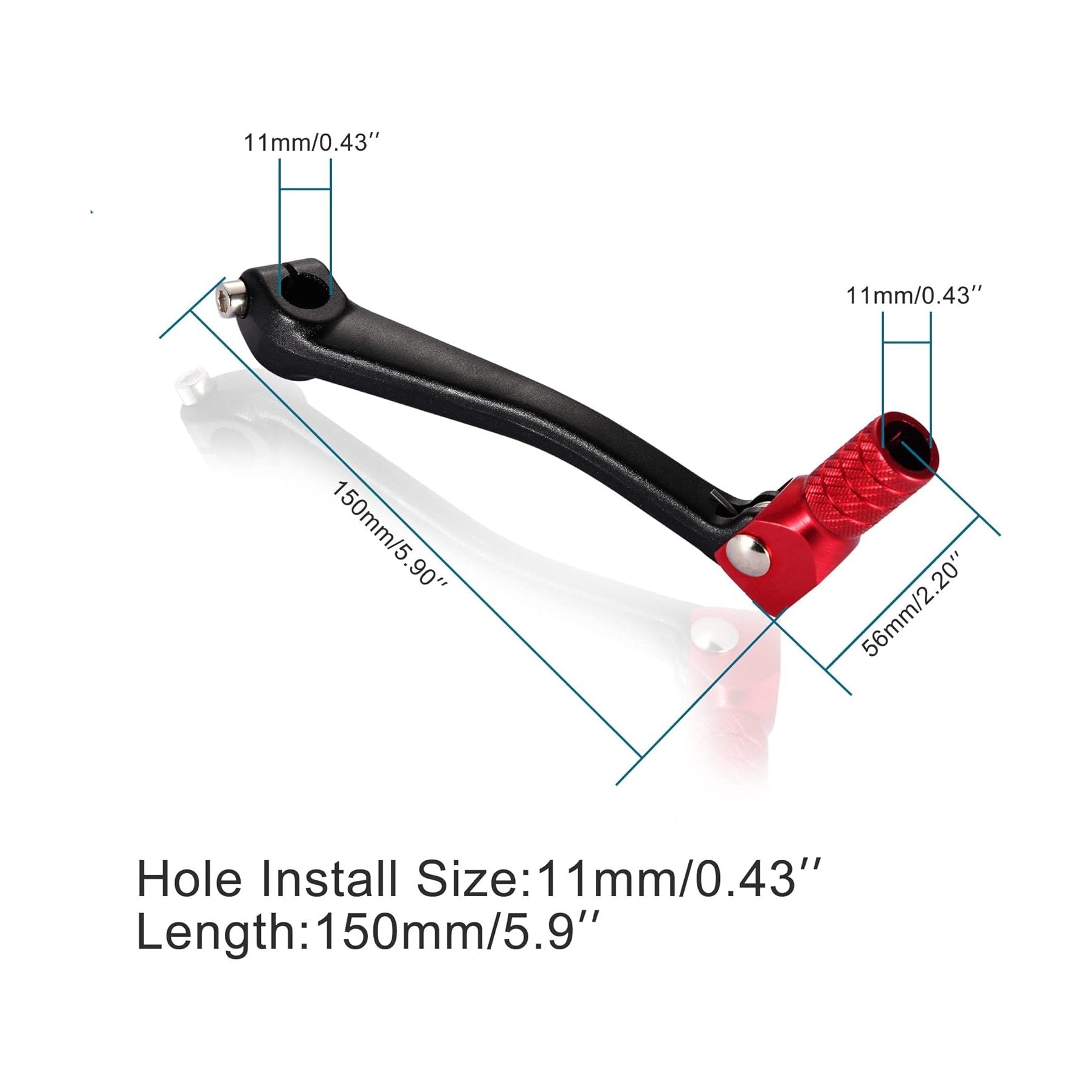 GOOFIT Foldable Gear Shift Lever Replacement for 50cc 110cc 250cc CRF50 XR50 XR CRF Dirt Pit Monkey Bike Motorcycle ATV Quad Accessory