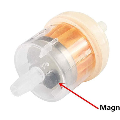 GOOFIT Fuel Filter with clips for Universal Motorcycle Scooter Dirt Bike Pack of 8