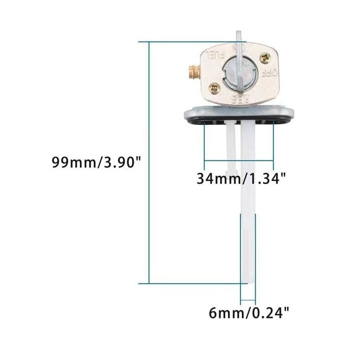GOOFIT Fuel Gas Petcock Valve Switch Pump Replacement for 50cc 110cc 150cc 200cc 250cc ATV Go Kart Motorcycle Dirt Bike
