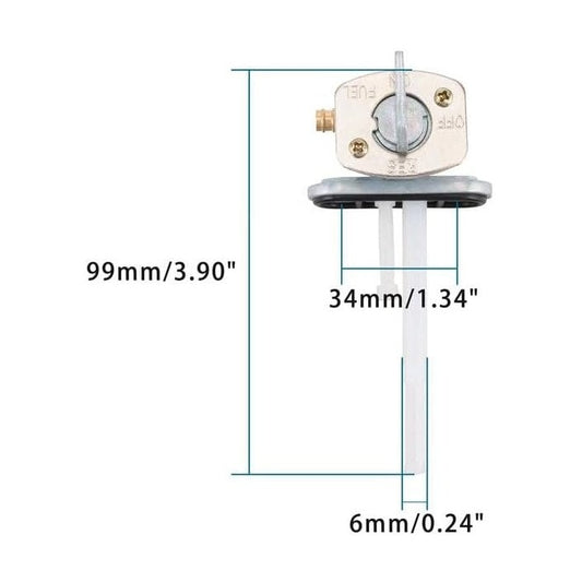 GOOFIT Fuel Gas Petcock Valve Switch Pump Replacement for 50cc 110cc 150cc 200cc 250cc ATV Go Kart Motorcycle Dirt Bike