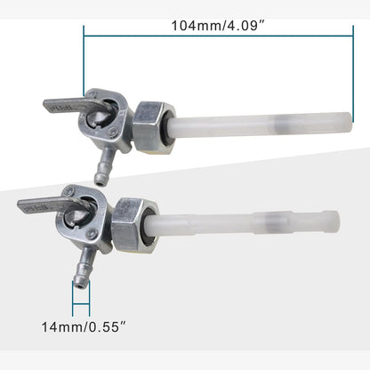 GOOFIT Fuel Petrol Tank Valve Petcock Replacement For 50cc 90cc 110cc 125cc 250cc ATV Dirt Bike Go Kart Pack of 2