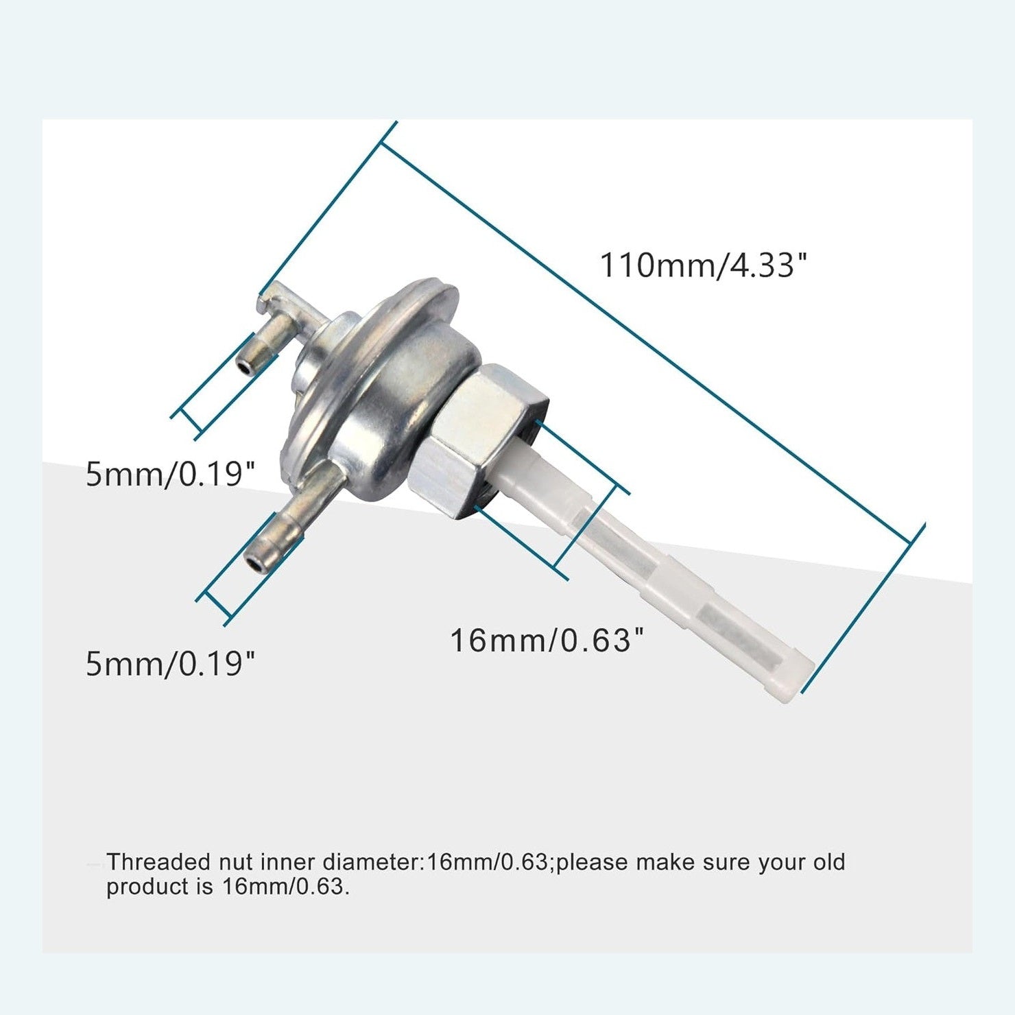 GOOFIT Fuel Pump Valve Petcock w/ Filter Low-tension Switch for GY6 50cc 60cc 80cc 125cc 150cc ATV Go Kart Moped Scooter