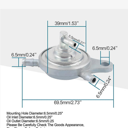 GOOFIT Fuel Pump Valve Vacuum Petcock Replacement for GY6 50cc 125cc 150cc Chinese Scooter Moped ATV Go Kart Pack of 2