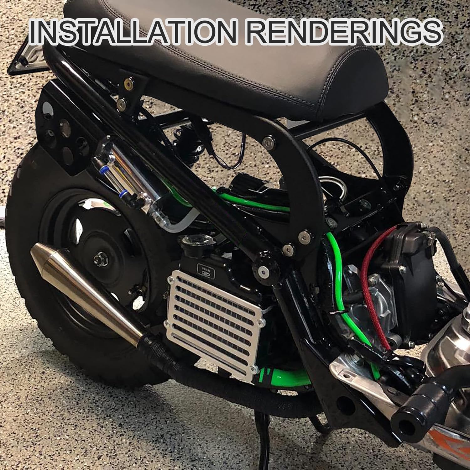 GOOFIT Green 1/5" Tubing Carburetor / Fuel Vent Line for ATV Quad Pit Dirt Bike Go Kart Moped Pocket Bike Motorcycle Motocross