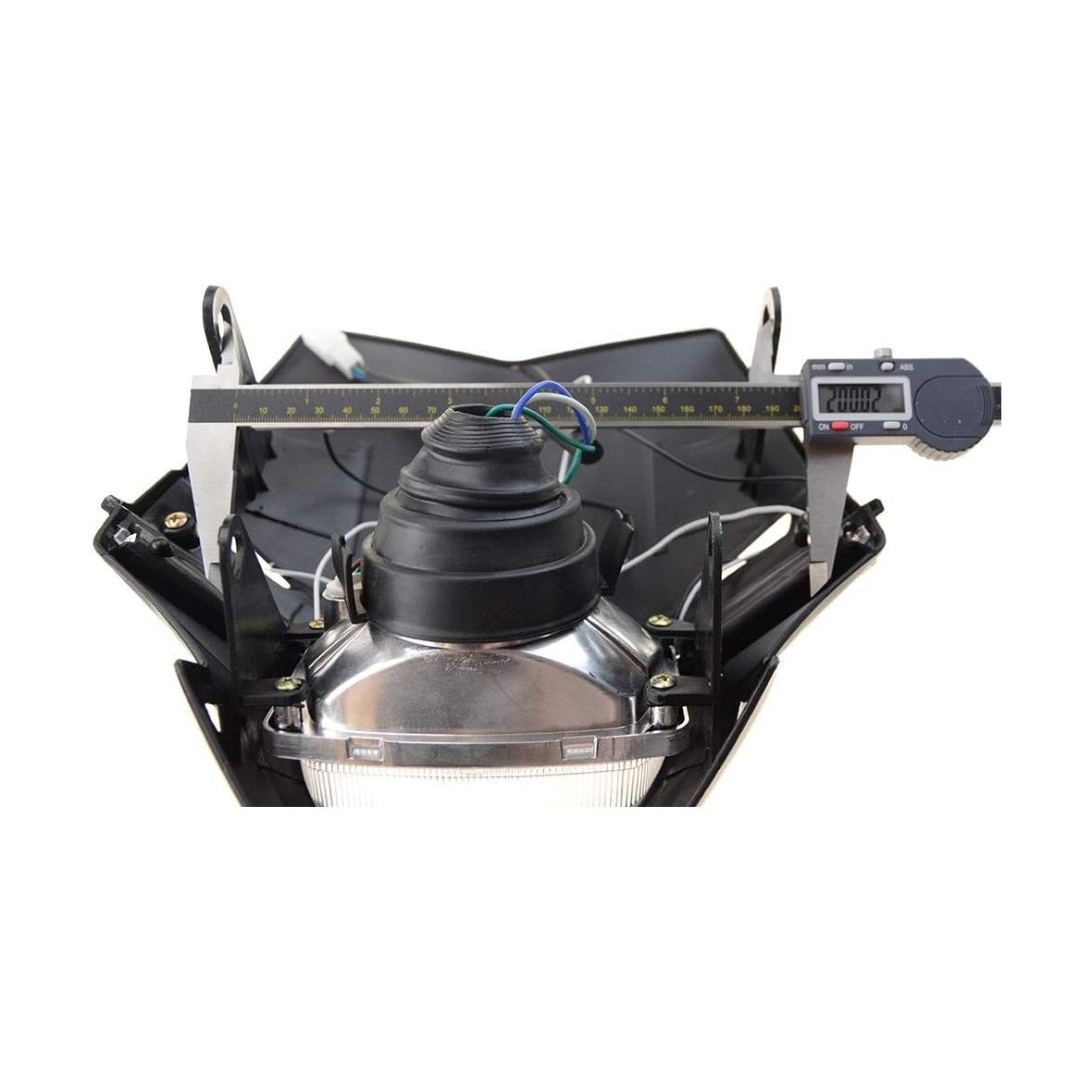 GOOFIT H4 12V 35W Universal Motorcycle Headlight Bulb Halogen Light Replacement for Supermoto ATV Racer Dirt Pit Bike Black