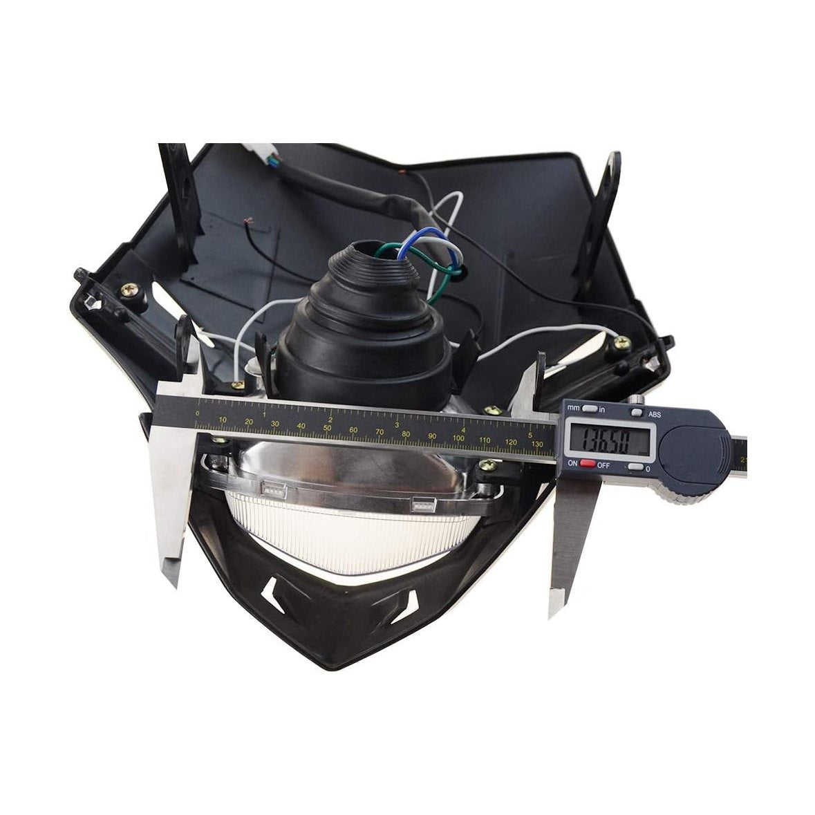 GOOFIT H4 12V 35W Universal Motorcycle Headlight Bulb Halogen Light Replacement for Supermoto ATV Racer Dirt Pit Bike Black