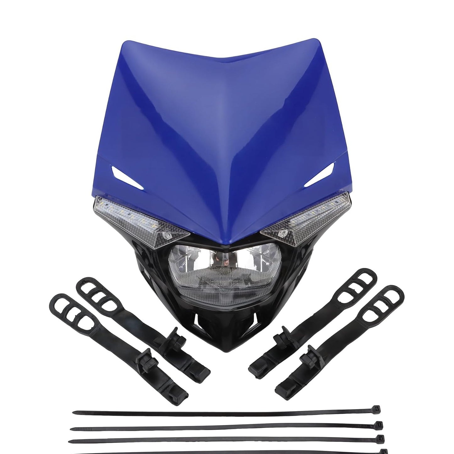 GOOFIT H4 12V 35W Universal Motorcycle Headlight Bulb Halogen Light Replacement for Supermoto ATV Racer Dirt Pit Bike Black