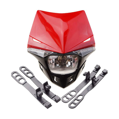 GOOFIT H4 12V 35W Universal Motorcycle Headlight Bulb Halogen Light Replacement for Supermoto ATV Racer Dirt Pit Bike Black