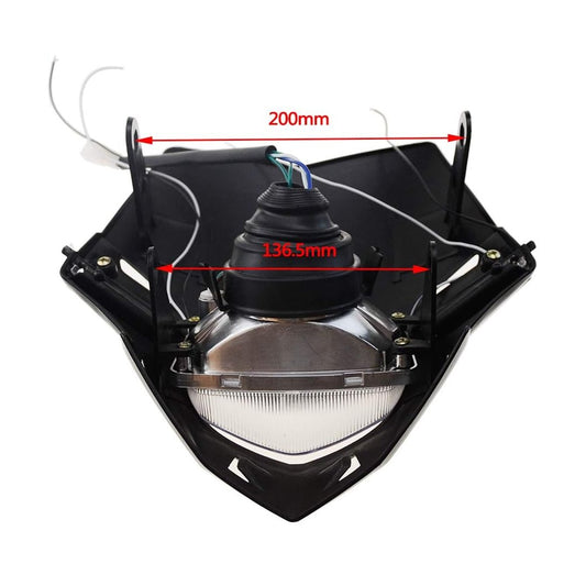 GOOFIT H4 12V 35W Universal Motorcycle Headlight Bulb Halogen Light Replacement for Supermoto ATV Racer Dirt Pit Bike Black