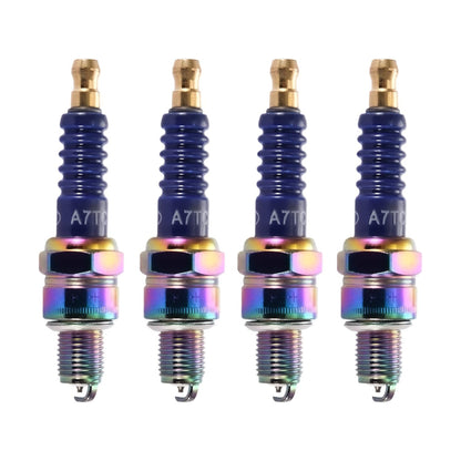 GOOFIT High Performance Motorcycle A7TC Spark Plug 50cc 70cc 90cc 110cc ATV 150 Ignition Plug Moped Go Kart Scooter
