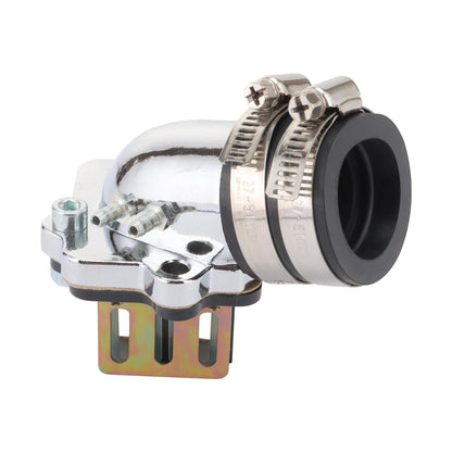 GOOFIT High Performance Racing Intake Manifold with Reed Valves Replacement for 2 Stroke 50cc Jog 1PE40QMB 1E40QMB Minarelli Engine Moped Scooter