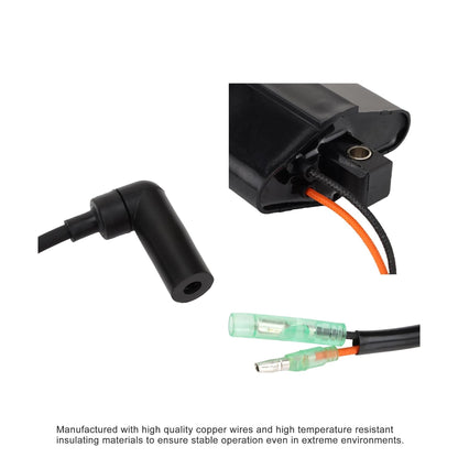 GOOFIT Ignition Coil Assy 66M-85570 66M-85570-00 66M-85570-01 66M-85570-02 66M-85570-03 Replacemnet for Outboard 9.9HP 2005-2006 15HP 1998-2006 20HP MS/LH ES/LR EHS/L ES/LH