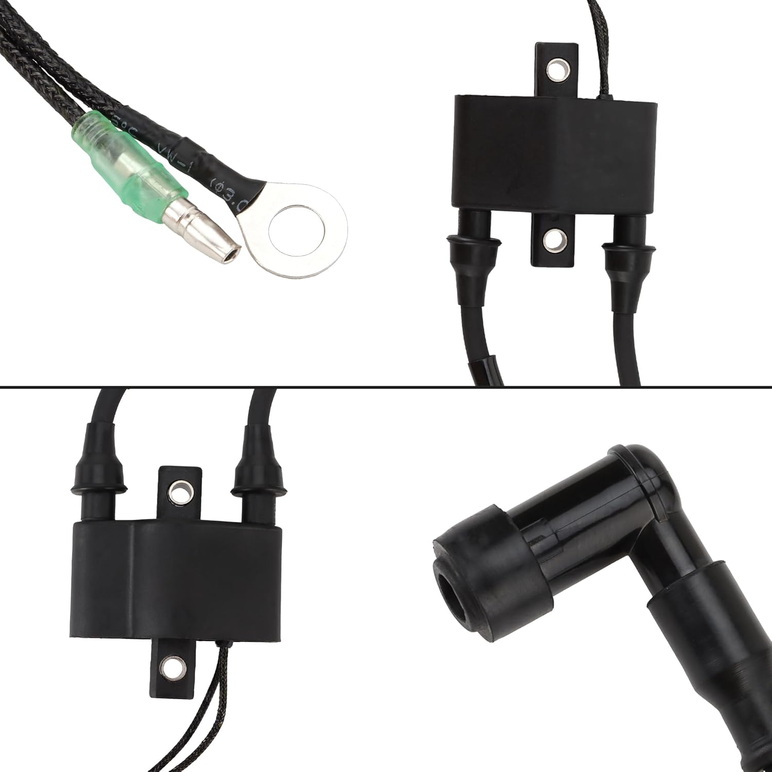 GOOFIT Ignition Coil Assy Replacement for Tohatsu Nissan 9.9 15 18 25 30 40HP 9.9HP 15HP 18HP 25HP 30HP 40HP Engine OEM 8M0047311 3G2-06050-0 1993-2016