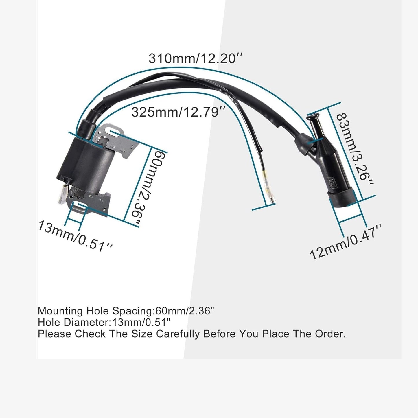 GOOFIT Ignition Coil Magneto Generator Replacement for GX120 GX140 GX160 GX200 Doodlebug Gas 5.5hp 6.5hp Engine Generator Go Kart Lawn Mower