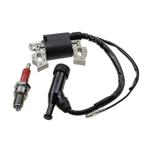 GOOFIT Ignition Coil Magneto Generator with F7TC Spark Plugs Replacement for GX120 GX160 GX200 GX240 GX270 GX340 GX390 Engine Lawnmower Tractor Rototiller Water Pump Go Kart Mini Bike
