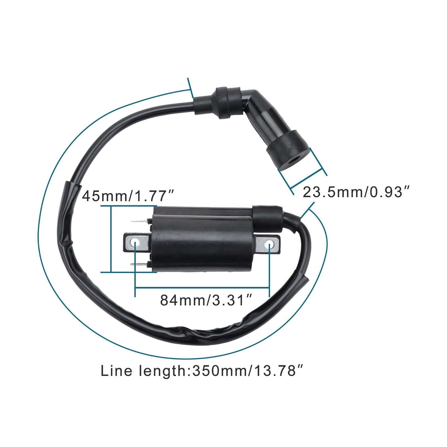 GOOFIT Ignition Coil Plug Replacement for YFM660 2001 2002 2003 2004 2005 YXR660 YXR660F 2004-2007 Go Kart