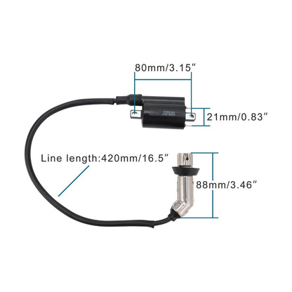 GOOFIT Ignition Coil Replacement for 66 1988-1990 250 2008-2012 XV250 1995-2007 260cc 300cc ATV Motorcycle