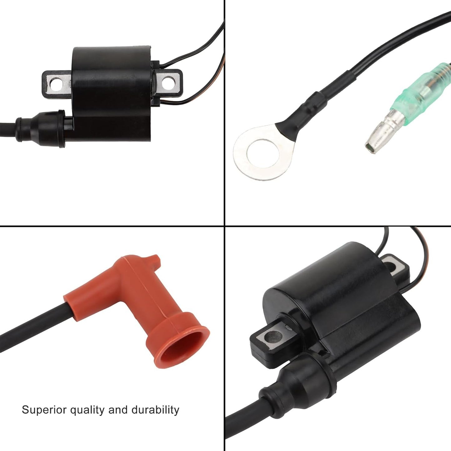 GOOFIT Ignition Coil Replacement for 66T-85570-00 40HP E40X 40X E40 40XWT 2-Stroke Outboard Motor 1998-Newer