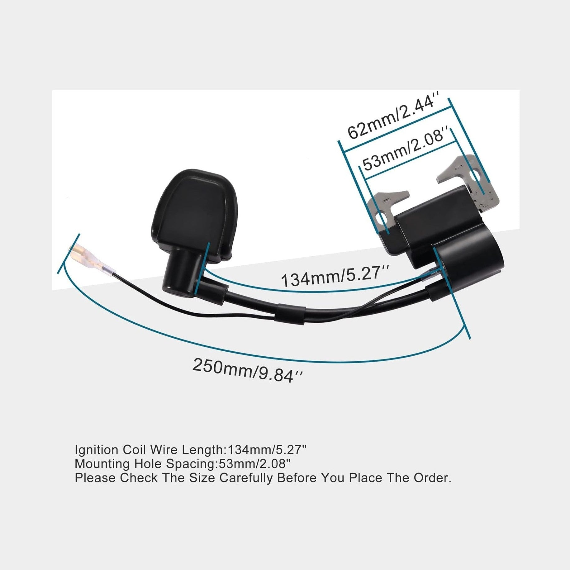 GOOFIT Ignition Coil for 2 Stroke 47cc 49cc ATV Pocket Bike and Go Kart
