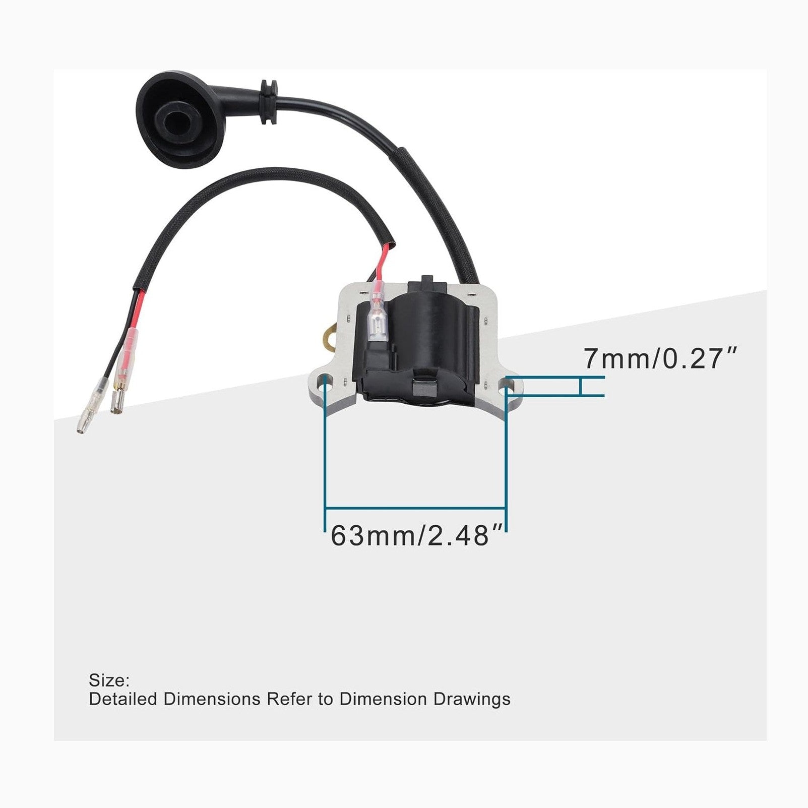 GOOFIT Ignition Coil for 2-stroke 43cc 40-5 & 49cc 44-5 Pocket Bike