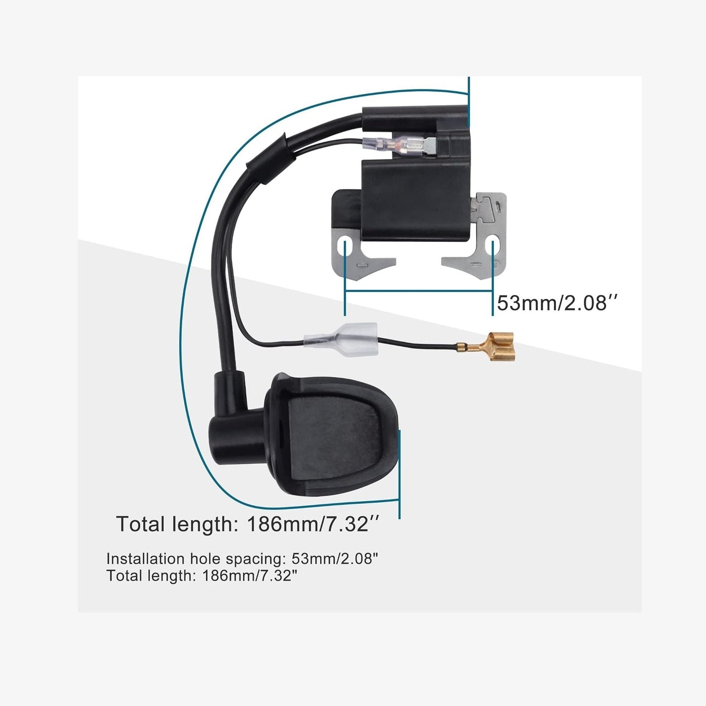 GOOFIT Ignition Coil for 2 stroke 43cc 47cc 49cc 50cc Scooter ATV Mini Moped Pocket Bike Go Kart