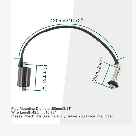 GOOFIT Ignition Coil for 257cc 260cc 300cc Roketa MC 250-B ATV Dirt Bike