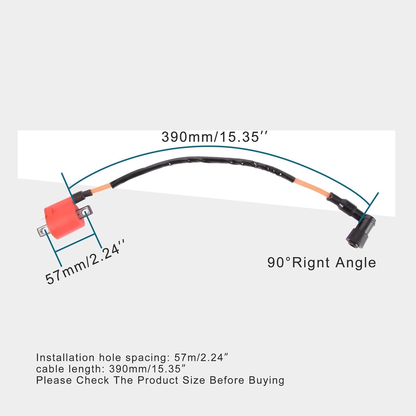 GOOFIT Ignition Coil for CG 125cc 150cc 200cc 250cc Vertical Engine ATV Dirt Bike Go Kart