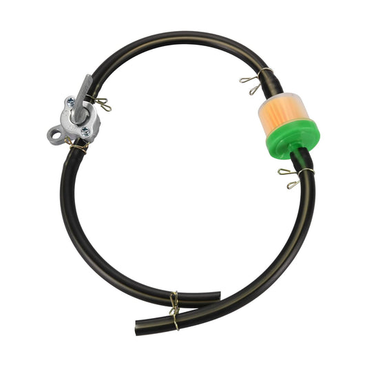 GOOFIT Inline Fuel Hose Oil Filter Petrol Switch for 50cc 110cc 125cc 150cc 250cc ATV Pit Dirt Bike Quad 4 Wheeler Scooter Green