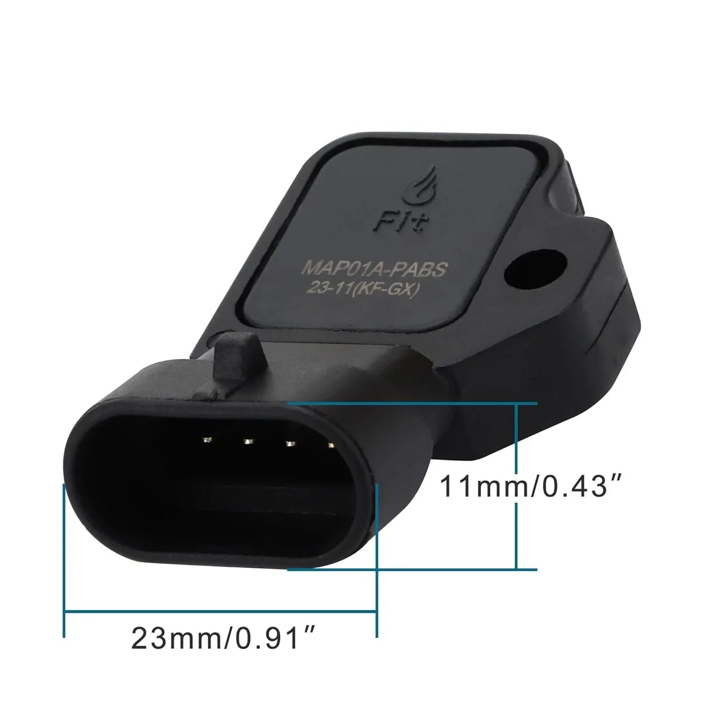 GOOFIT Intake Air Pressure Sensor Replacement for GY6 Engine 169cc 170cc EFI Jonway GTX 250 EFI 200 - goofitmoto