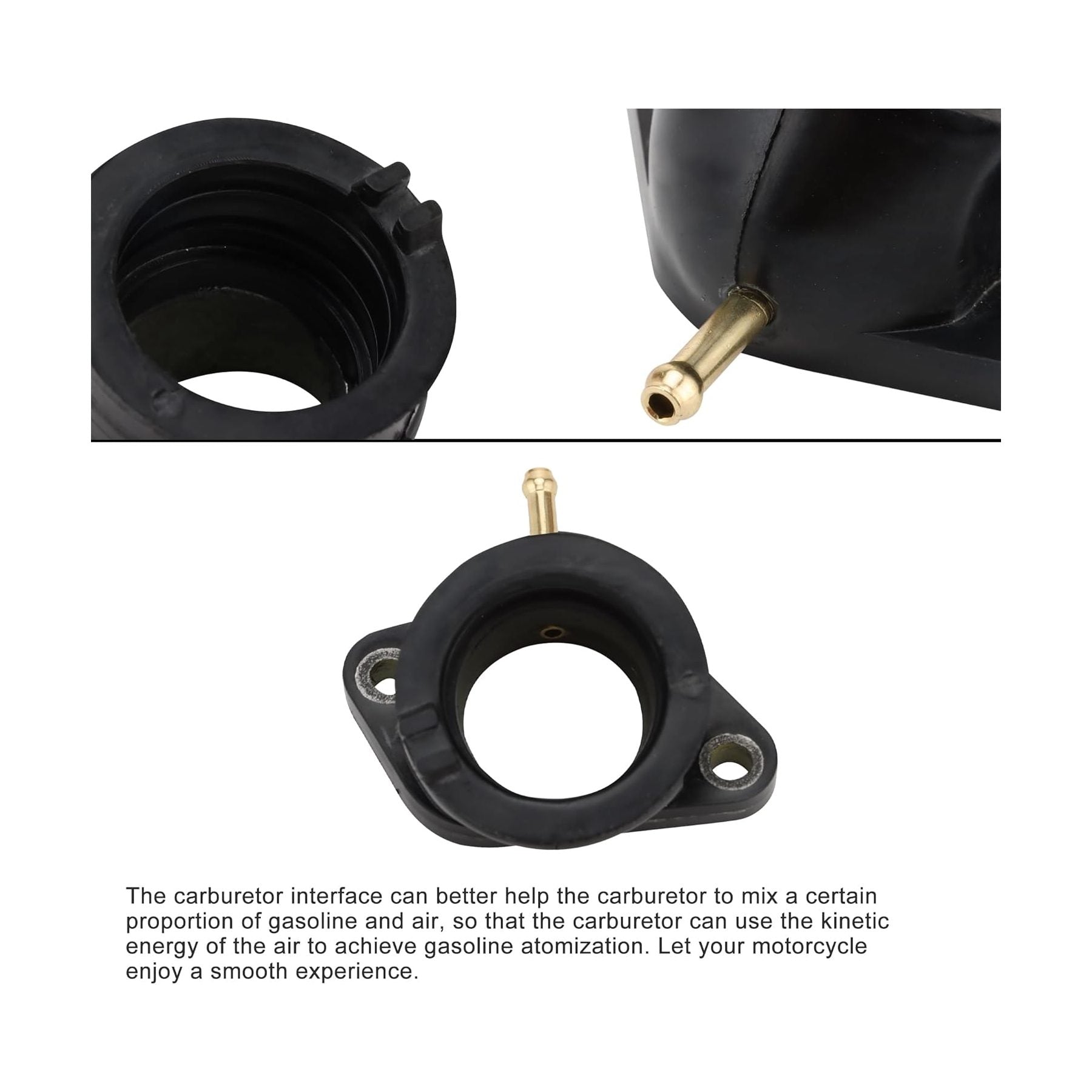 GOOFIT Intake Manifold Pipe Replacement for 16210-KS4-840 16210-KM1-010 CH250 Elite 1985-1988 CN250 Helix 1987-2007